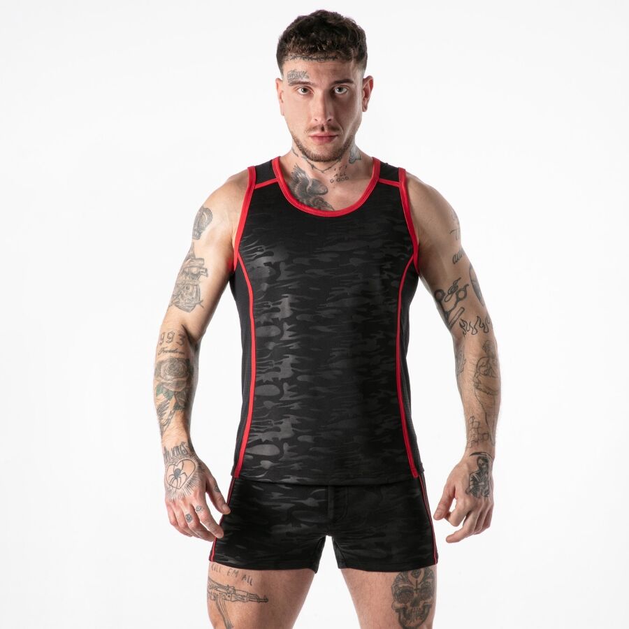 Locker Gear Canotta Gialla - Accessorio intimo, colore rosso - vista laterale