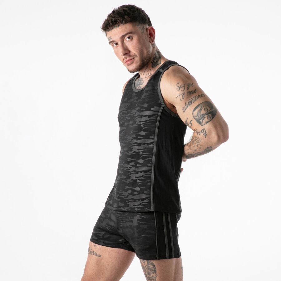 Locker Gear Canotta Gialla - Accessorio intimo, colore nero