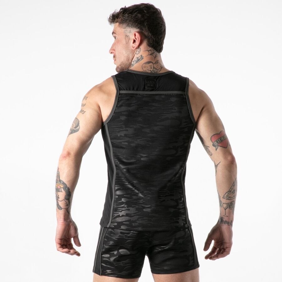 Locker Gear Canotta Gialla - Accessorio intimo, colore nero - dettaglio