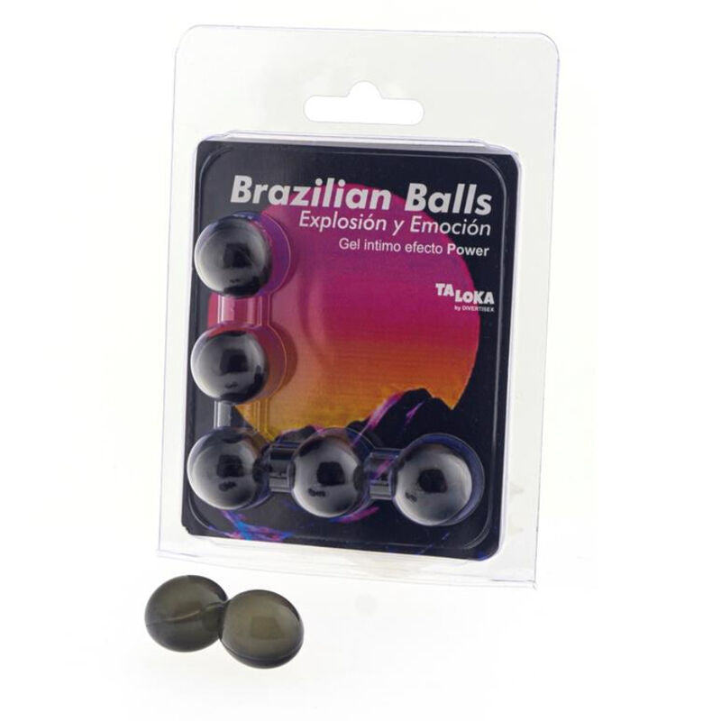 Taloka 5 Sfere Brasiliane Gel Emozionante Effetto Comfort - Lubrificante, kit da 3, colore standard
