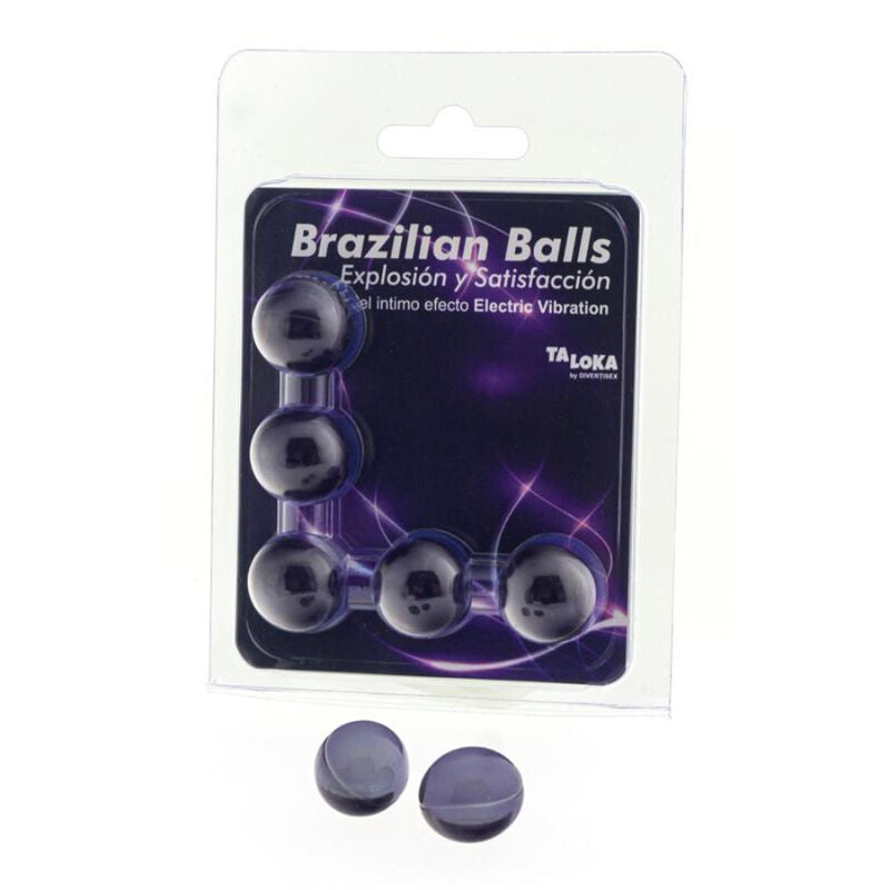 Taloka 5 Sfere Brasiliane Elettriche Effetto - Lubrificante, kit da 3
