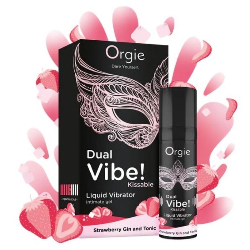 Orgie Liquido - Accessorio intimo, colore al gin alla fragola tonico - dettaglio