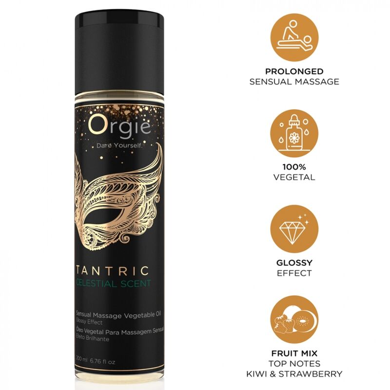 Orgie Vegetale 200 ml - Olio da massaggio, kit da 3