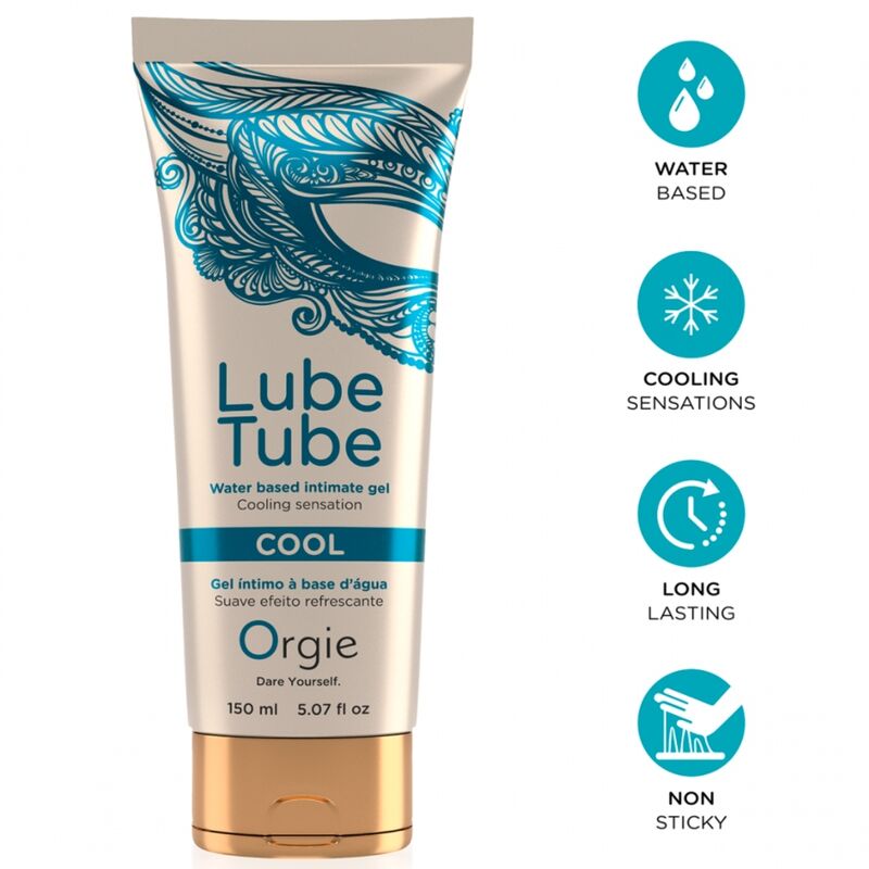Orgie Tubo Cool Gel 150 ml - Lubrificante, kit da 3