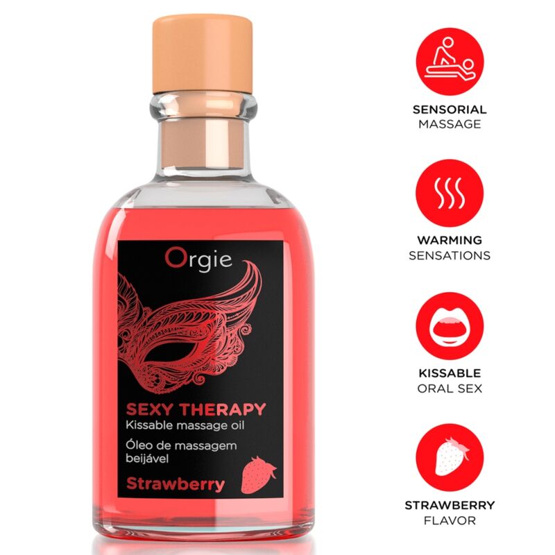 Orgie Labbra 100 ml - Olio da massaggio, kit da 3