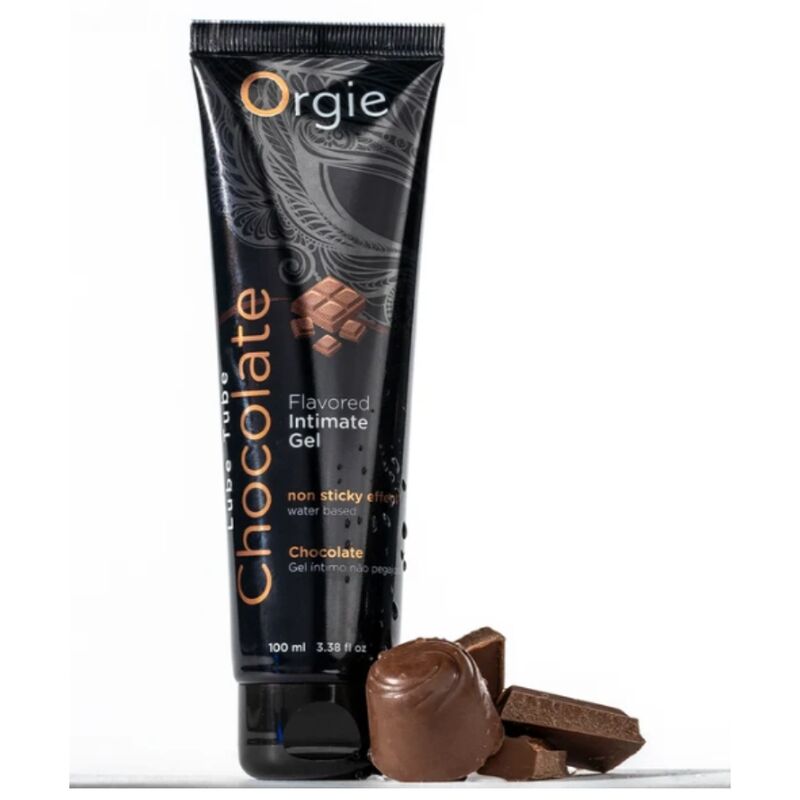 Orgie Tubo 100 ml - Lubrificante, kit da 3, colore al cioccolato baciabile de - nella confezione