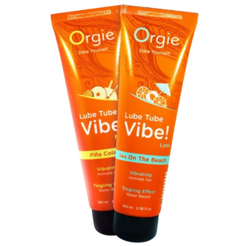 Orgie Tubo Vibe Sesso Sulla Spiaggia Gel 100 ml - Lubrificante, kit da 3 - nella confezione