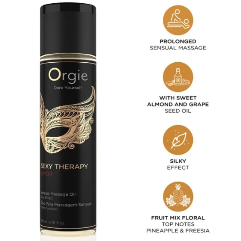 Orgie Sensuale Amor 200 ml - Olio da massaggio, kit da 3