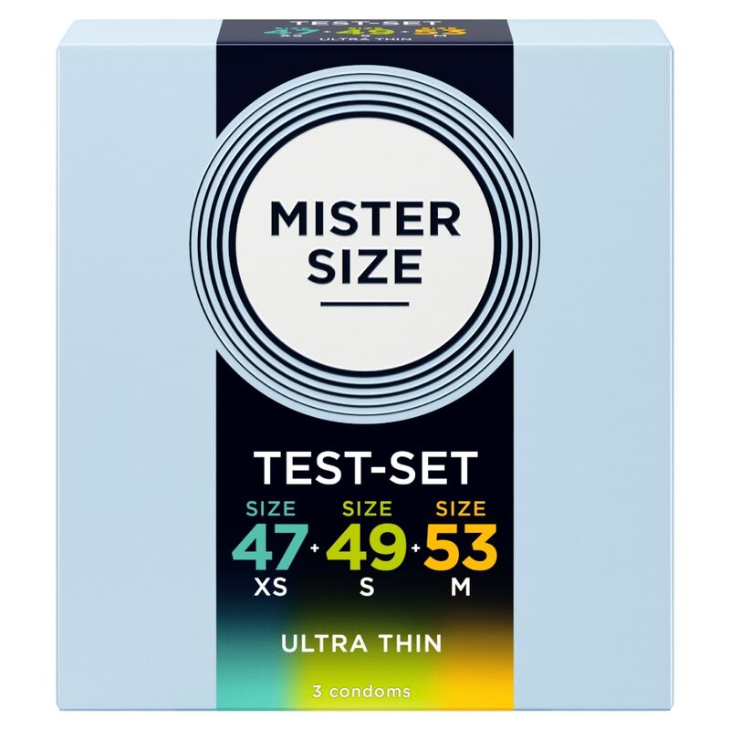 Mister Size Campione 3 pezzi - Preservativi, kit da 3