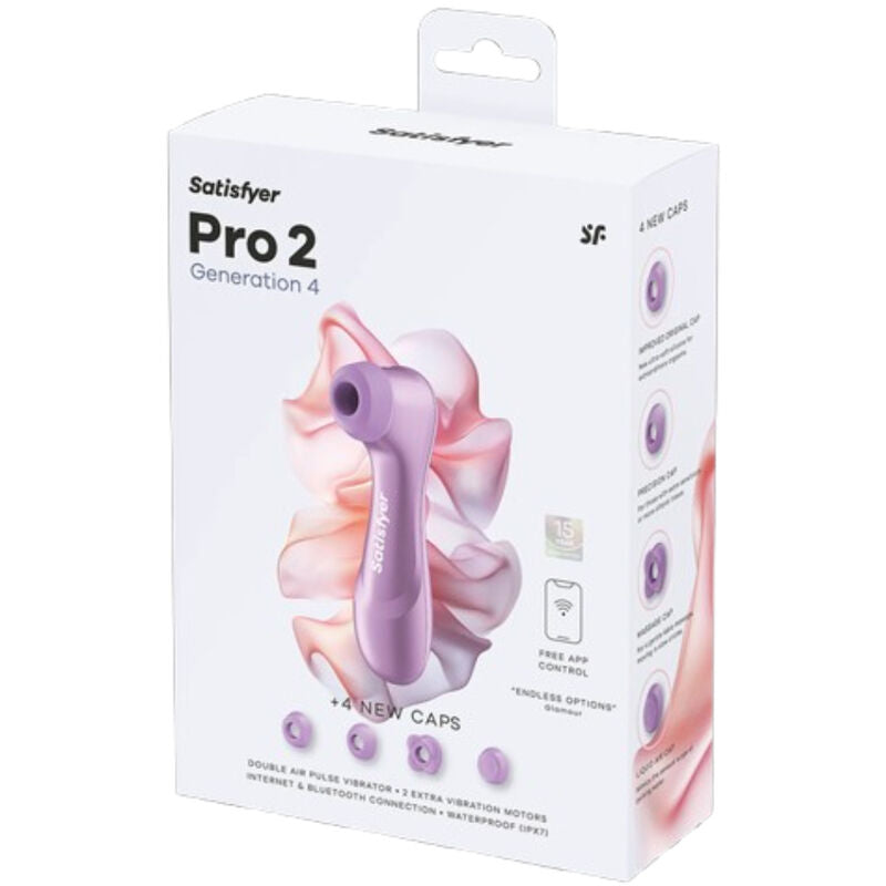 Confezione di Satisfyer Pro 2 Generation 4 Amethyst