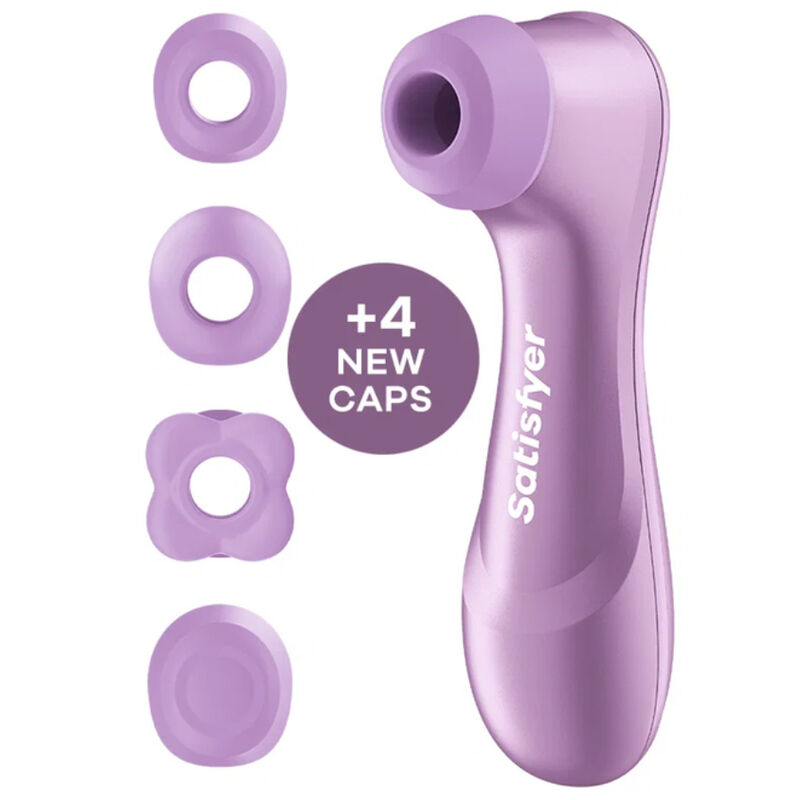 Satisfyer Pro 2 Generation 4 Amethyst con le 4 testine intercambiabili