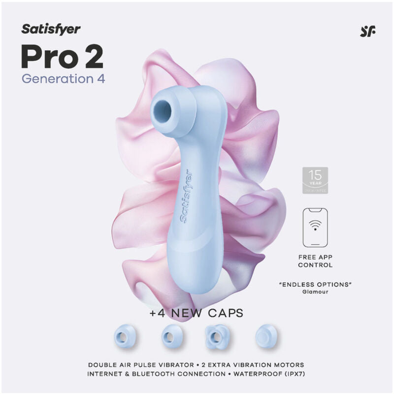 Satisfyer Pro 2 Generation 4 Serene Blue, immagine della confezione