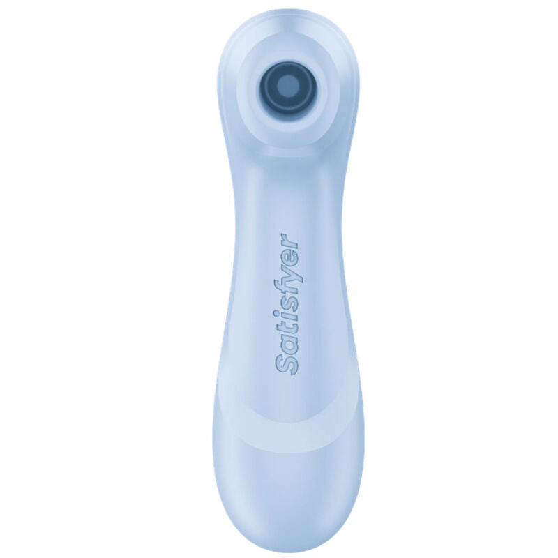 Satisfyer Pro 2 Generation 4 Serene Blue, vista frontale della testina ad aria