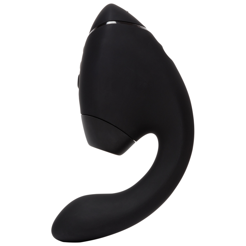Womanizer Duo 2 - Massaggiatore ad aria pulsata, colore nero - in mano per le dimensioni