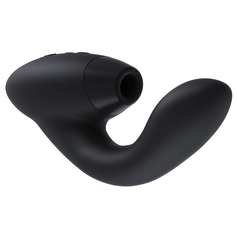 Womanizer Duo 2 - Massaggiatore ad aria pulsata, colore nero - vista laterale