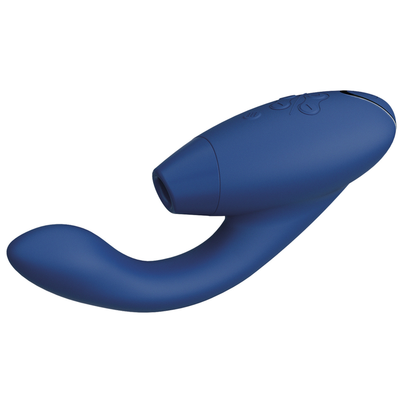 Womanizer Duo 2 - Massaggiatore ad aria pulsata, colore blu - retro
