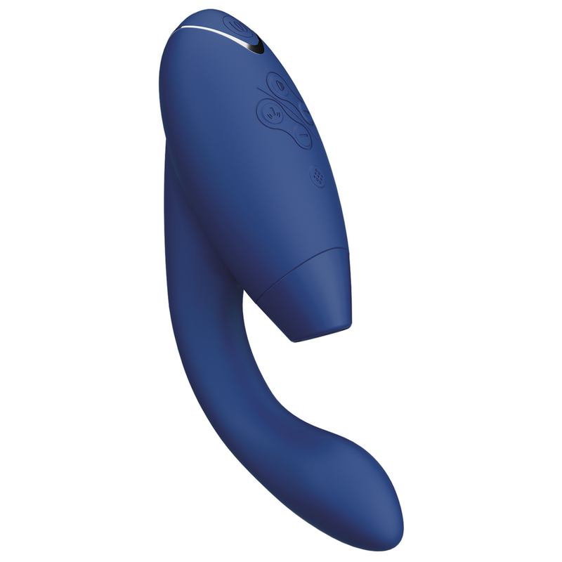 Womanizer Duo 2 - Massaggiatore ad aria pulsata, colore blu - vista laterale