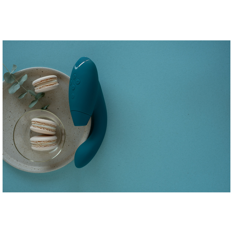 Womanizer Duo 2 - Massaggiatore ad aria pulsata, colore blu petrol - dettaglio