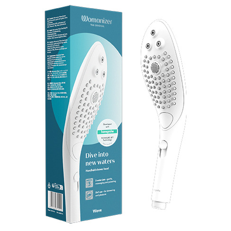 Womanizer Soffione Doccia Stimolante - Massaggiatore esterno, colore bianco