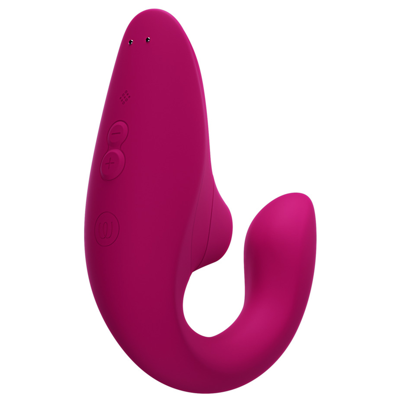 Womanizer Blend - Massaggiatore ad aria pulsata, colore rosa - vista laterale