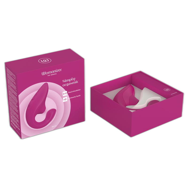 Womanizer Blend - Massaggiatore ad aria pulsata, colore rosa - vista frontale