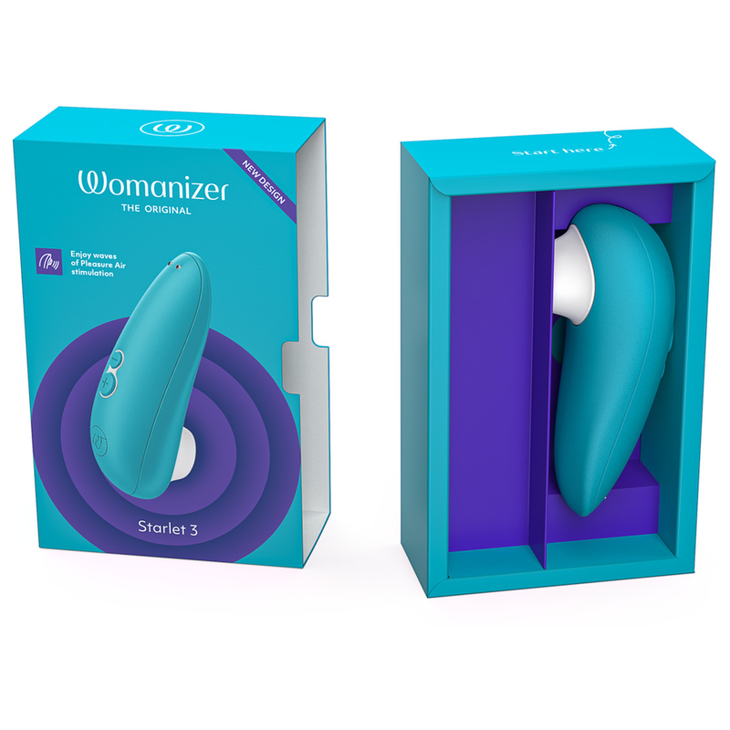 Womanizer Starlet 3 - Massaggiatore, colore turchese - vista laterale