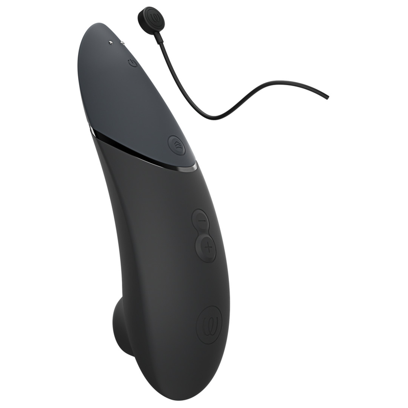 Womanizer Next - Massaggiatore ad aria pulsata, colore nero - vista laterale