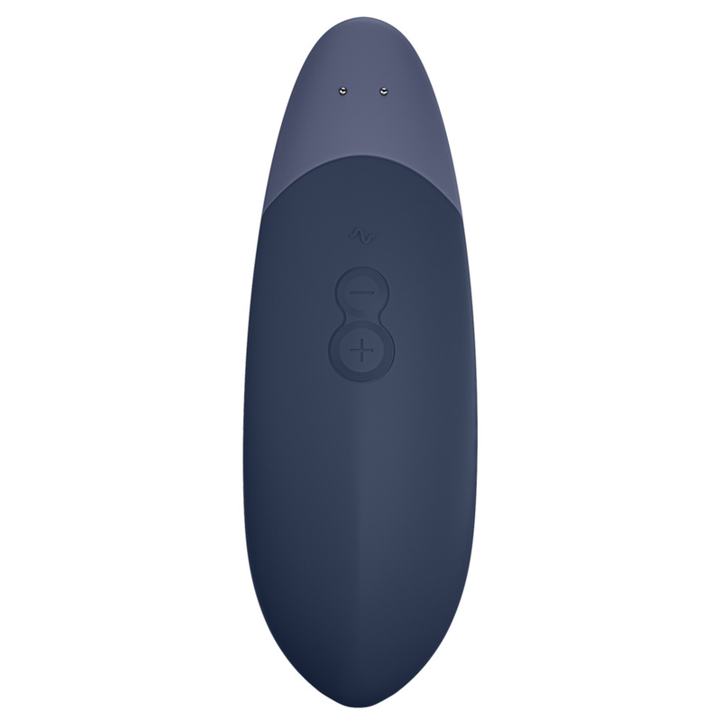 Womanizer Vibe Lay ON - Massaggiatore esterno, colore blu scuro - vista frontale