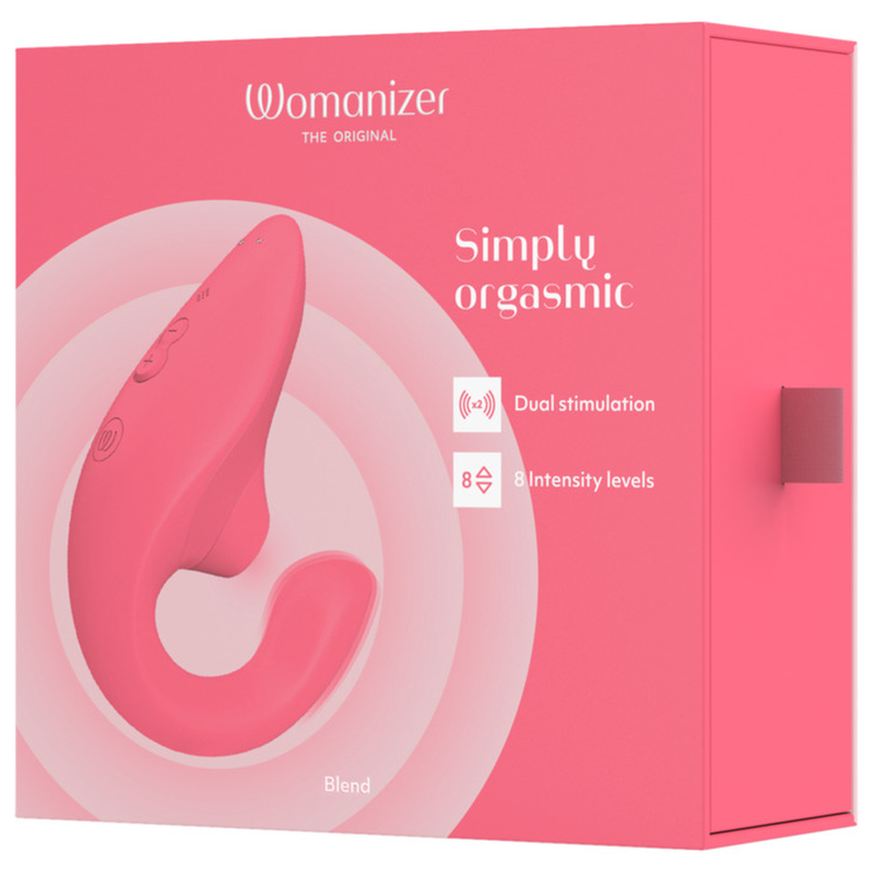 Womanizer Blend Vibrant Rose - Massaggiatore ad aria pulsata - vista frontale