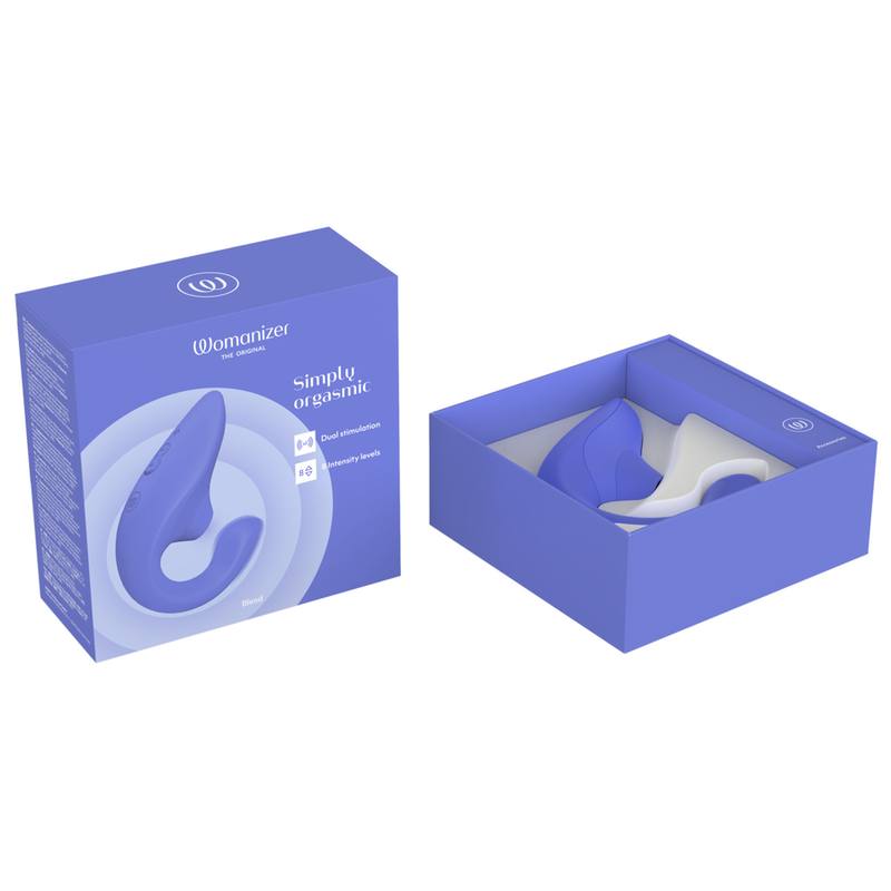 Womanizer Blend - Massaggiatore ad aria pulsata, colore vibrator blu - dettaglio