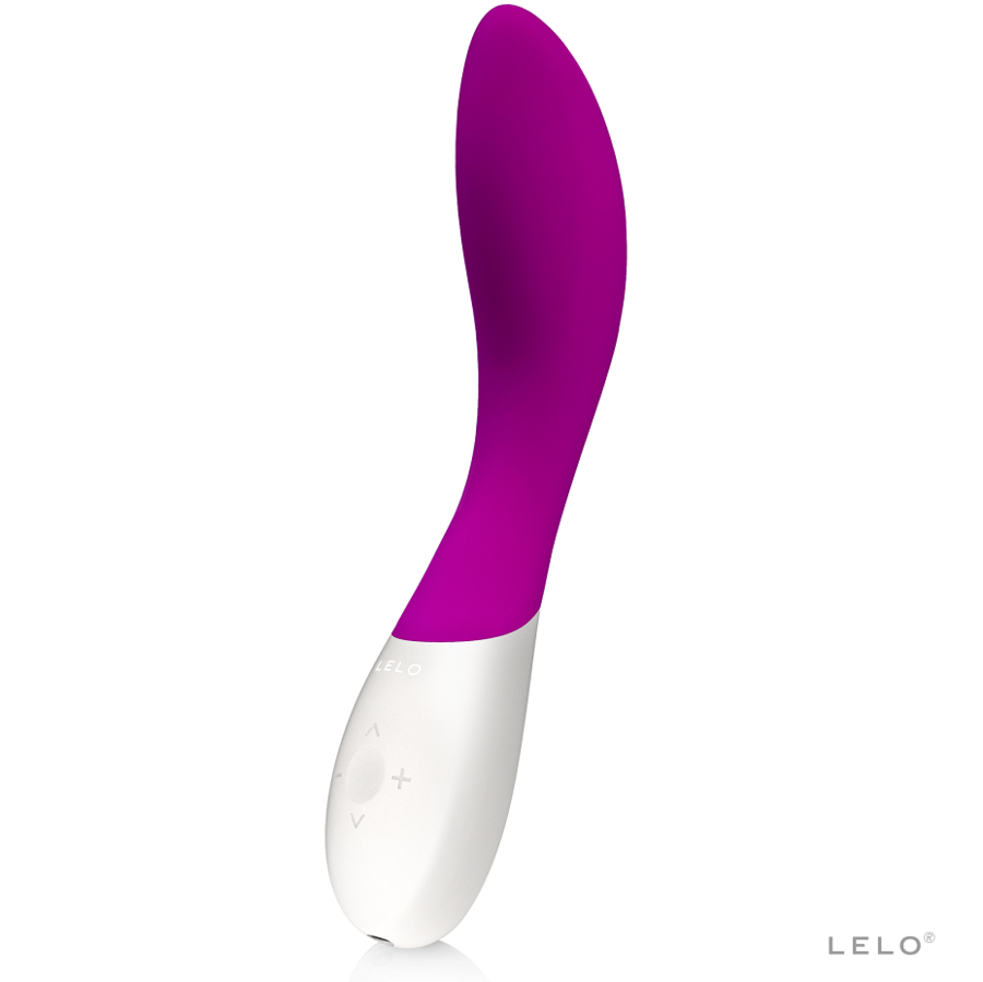 LELO Mona Wave - Massaggiatore, colore rosa profonda - vista laterale