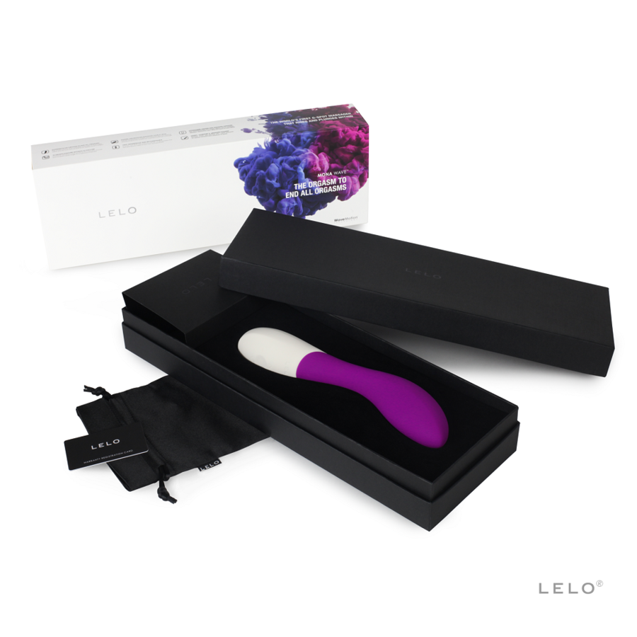 LELO Mona Wave - Massaggiatore, colore rosa profonda - dettaglio