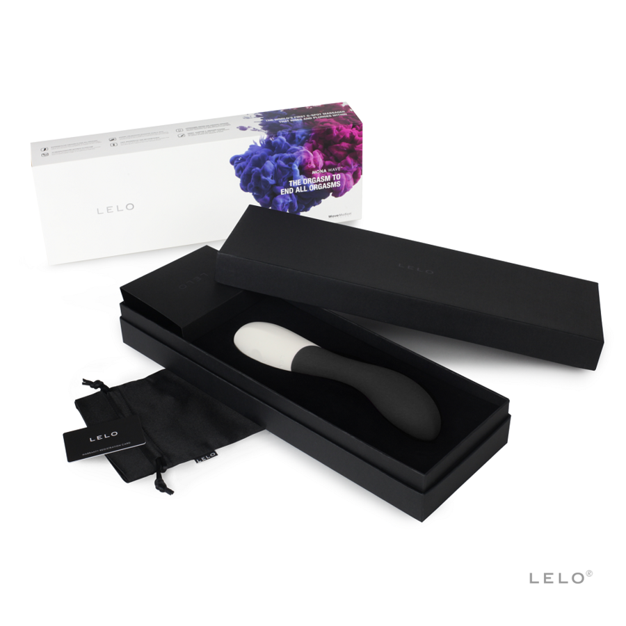 LELO Mona Wave - Massaggiatore, colore nero - vista laterale
