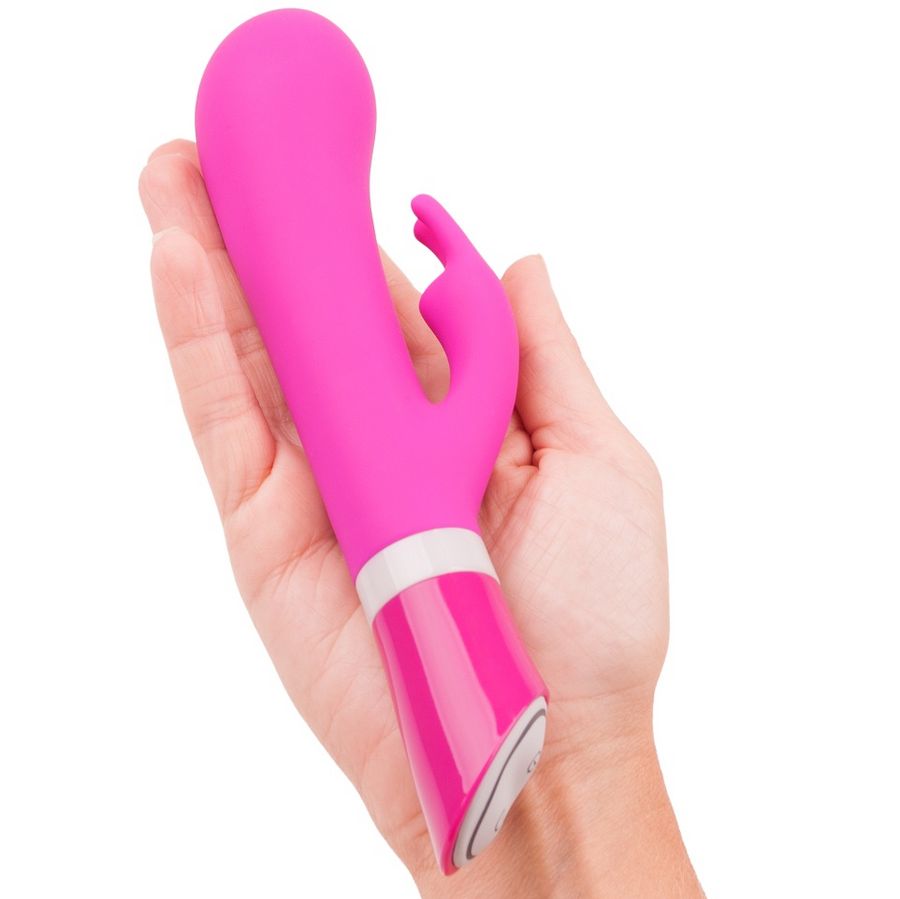 B Swish Bwild Deluxe Bunny - Massaggiatore doppio, colore lampone