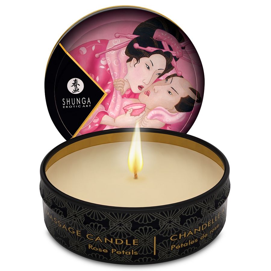 Shunga Caress BY Candlelight Espositore Candele 24 pezzi - Olio da massaggio - vista laterale