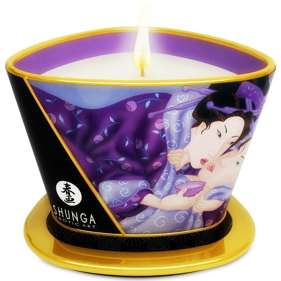 Shunga Caress BY Candelight Candela 170 ml - Olio da massaggio, kit da 3, colore standard