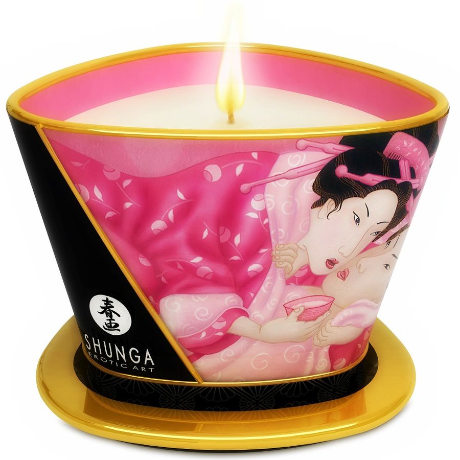 Shunga Caress BY Candelight Candela 170 ml - Olio da massaggio, kit da 3, colore standard