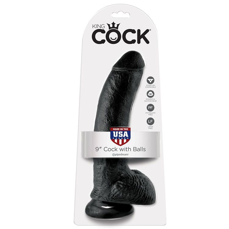 King Cock Sfere 22.9 CM - Accessorio intimo - in mano per le dimensioni