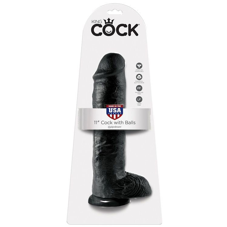 King Cock Sfere 28 CM - Accessorio intimo - in mano per le dimensioni