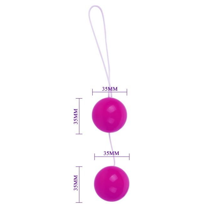 Baile Sfere Gemelle Sfere Cinesi - Palline Kegel, colore lilla - vista laterale