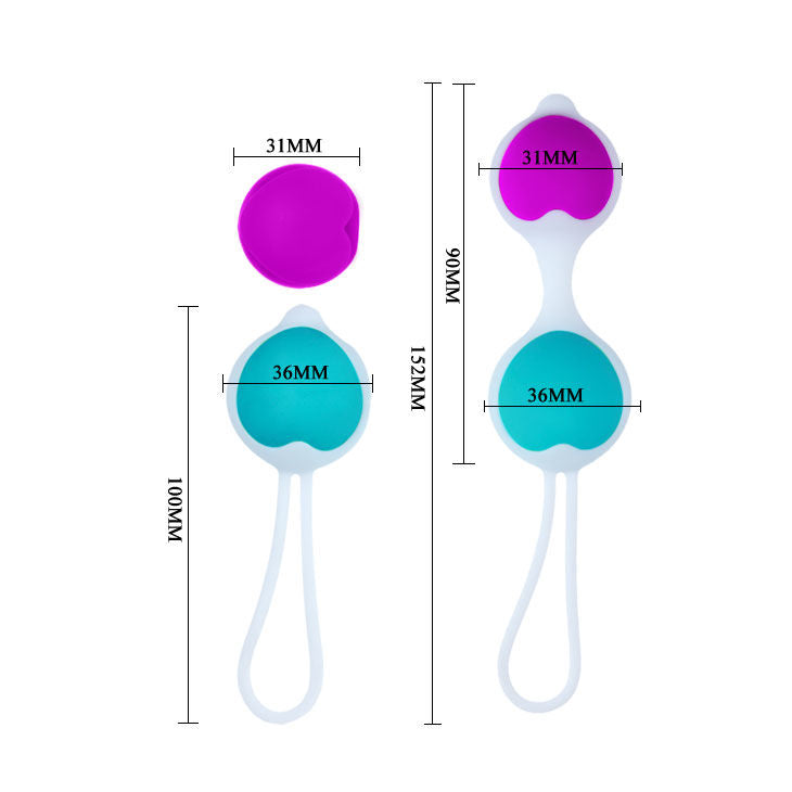 Pretty Love Flirtazione Sfera - Palline Kegel - in mano per le dimensioni