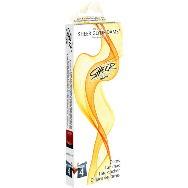 Sheer Glyde Dams Laminas Lattice Coda - Preservativi, kit da 3