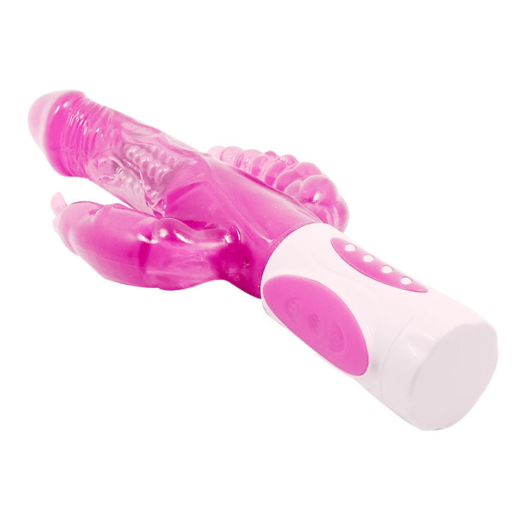 Baile Pretty Bunny Triplo - Massaggiatore rotante - in mano per le dimensioni