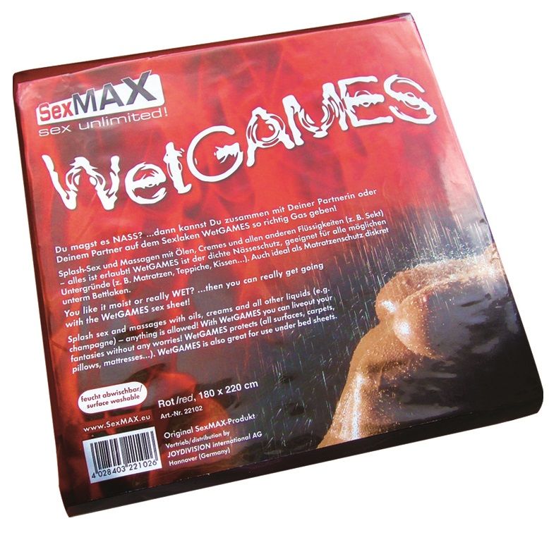 Joydivision Sexmax Wetgames Sex Laken - Accessorio intimo, colore red - vista laterale