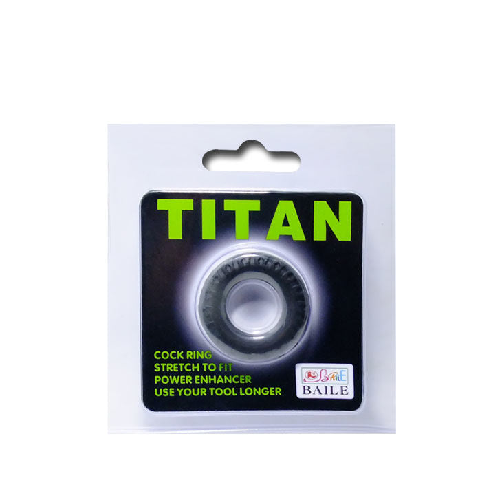 Baile Titan - Anello per uomo, colore verde 2 - in mano per le dimensioni