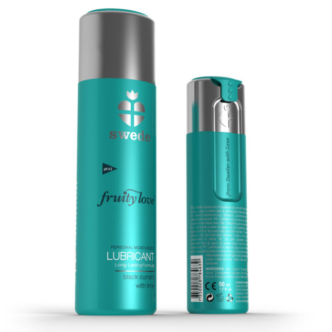 Swede Fruity Love 100 ml - Lubrificante, kit da 3, colore ribes nero lime