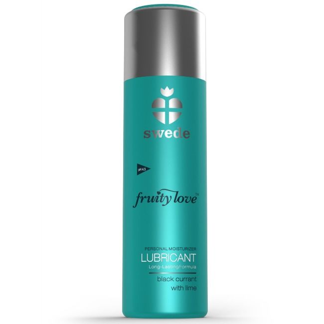 Swede Fruity Love 50 ml - Lubrificante, kit da 3, colore ribes nero lime - vista laterale