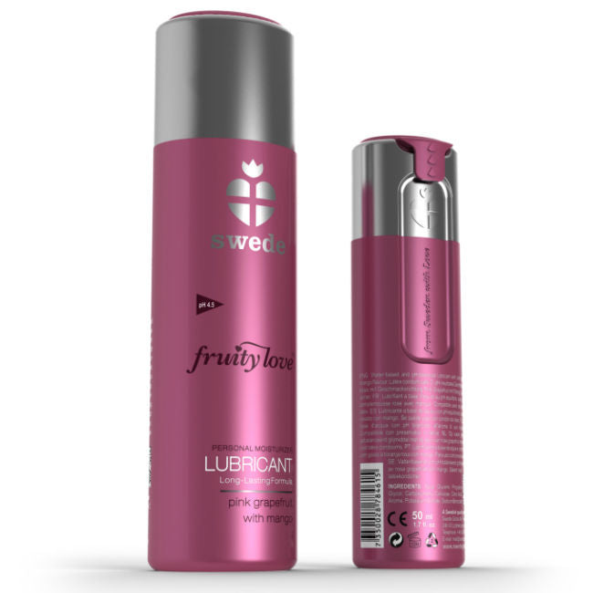 Swede Fruity Love 100 ml - Lubrificante, kit da 3, colore pompelmo rosa mango