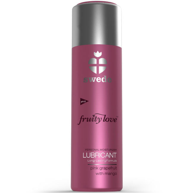 Swede Fruity Love 50 ml - Lubrificante, kit da 3, colore pompelmo rosa mango - vista laterale