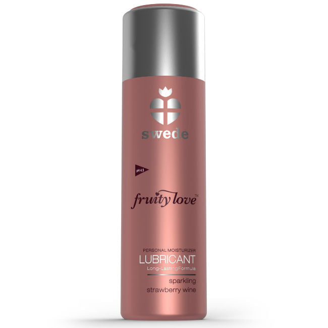 Swede Fruity Love 50 ml - Lubrificante, kit da 3, colore fragola fragola vino - vista laterale